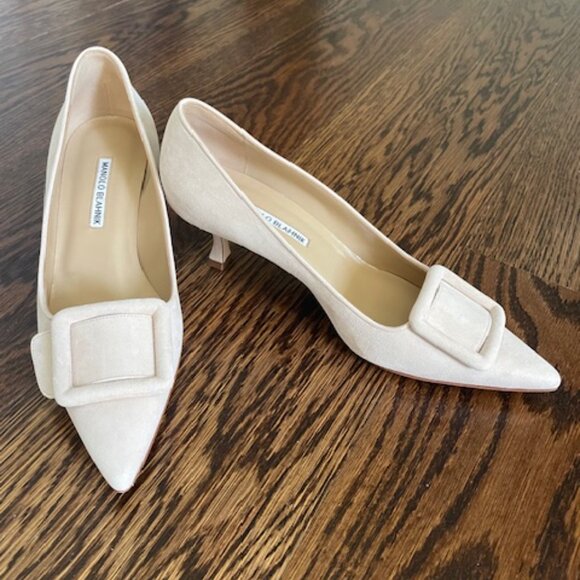 Manolo Blahnik Maysale Pump 50 - BRAND NEW - Size 39.5 EU (9US/8.5US) - Picture 5 of 15